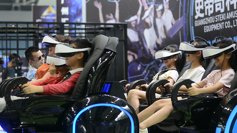 The 6 Seat VR X-SHIP 9d Cinema was Successfully sold on the show 